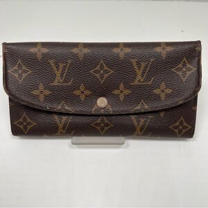 LOUIS VUITTON LONG WALLET MONOGRAM CANVAS BROWN
